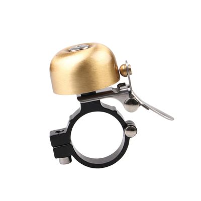 Sosoport 3pcs Vintage Copper Bike Bell Horn Loud Sound Cycling Warning Bell for Mountain and Road Bikes Crisp Alert for Safe Riding Golden