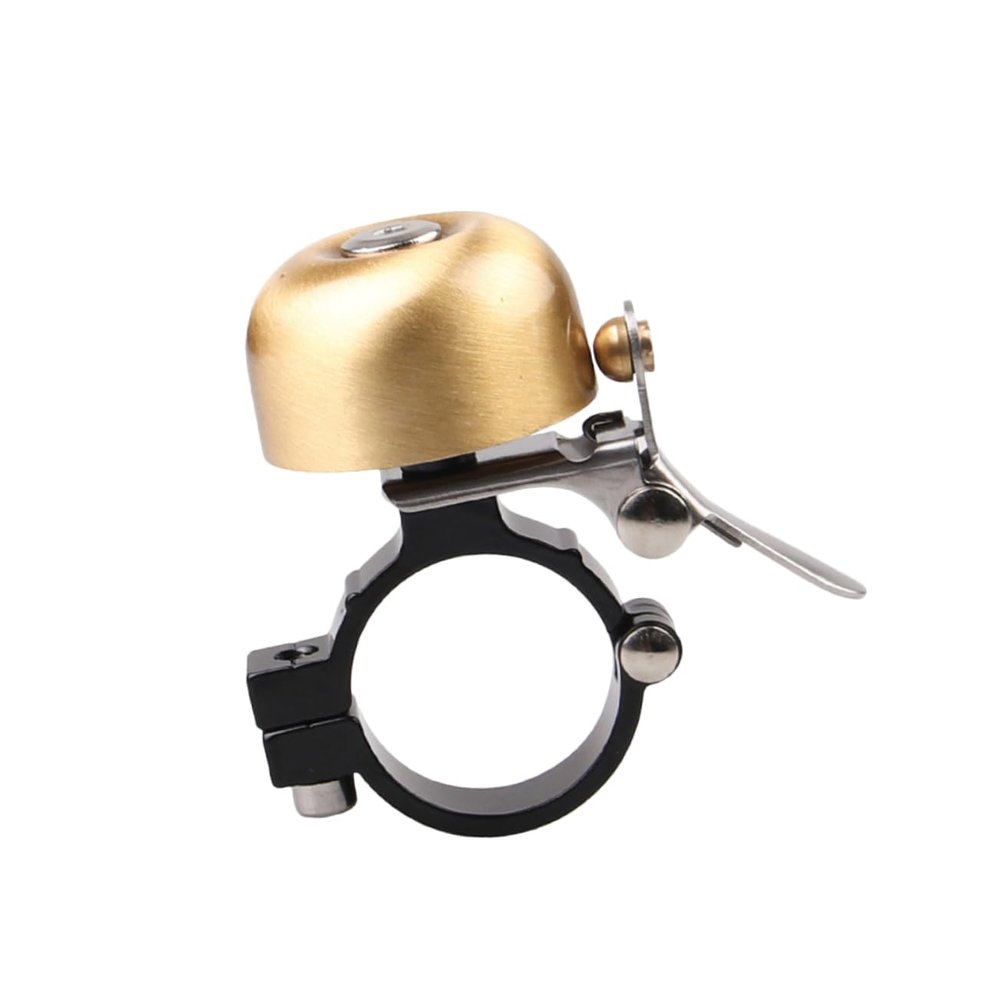 Sosoport 3pcs Vintage Copper Bike Bell Horn Loud Sound Cycling Warning Bell for Mountain and Road Bikes Crisp Alert for Safe Riding Golden