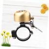 Sosoport 3pcs Vintage Copper Bike Bell Horn Loud Sound Cycling Warning Bell for Mountain and Road Bikes Crisp Alert for Safe Riding Golden view 3