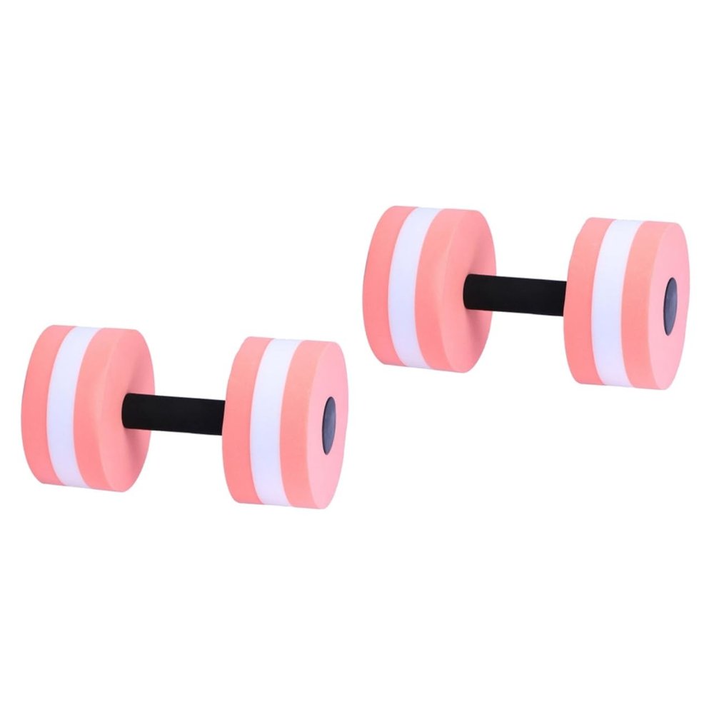 Kisangel 2pcs Eva Floating Dumbbell for Aquatic Fitness Lightweight Barbell for Men Women Boys and Girls for Arm Shoulder and Leg Training Random Equipment for Water Aerobics