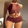 asntrgd Bathing Suit Womens Girls Sexy Two Piece Drawstring Tankini Swimsuit with Bottoms Cute High Cut Tankinis Swim Wear view 4