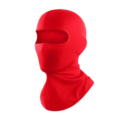 2THESTARS Balaclava Ski Mask Summer Cooling Face Cover Lightweight Shiesty Mask for Men Women UV Protector Unisex Motorcycle - Red