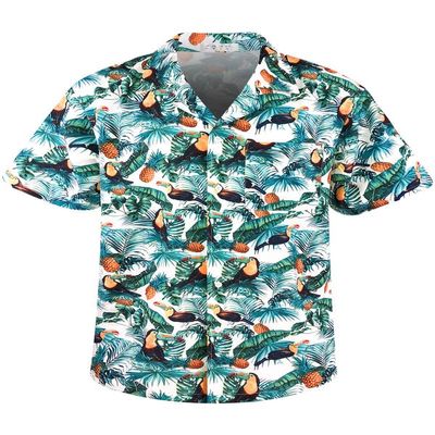 AINIKO Hawaiian Shirt for Men Summer Beach Casual Short Sleeve Button Down Shirts Printed Tropical Vacation Shirts