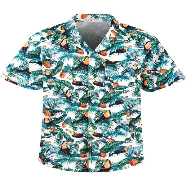 AINIKO Hawaiian Shirt for Men Summer Beach Casual Short Sleeve Button Down Shirts Printed Tropical Vacation Shirts