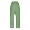 NATHGAM Womens Pants Casual Dressy 2024 Summer Lounge Wide Leg Pants Drawstring High Waisted Comfy Solid Loose Fit Trousers Green view 4