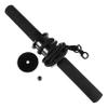 Black Forearm Strength Trainer Wrist Roller with Adjustable Weight for Home view 1