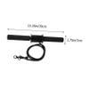Black Forearm Strength Trainer Wrist Roller with Adjustable Weight for Home view 2