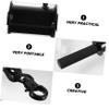 Black Forearm Strength Trainer Wrist Roller with Adjustable Weight for Home view 3