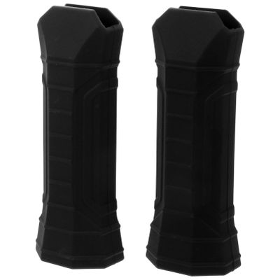 Baluue 2pcs Silicone Grip Sleeve for Racket Comfortable Handle Cover for Pickleball and Tennis Easy to Replace Portable Design