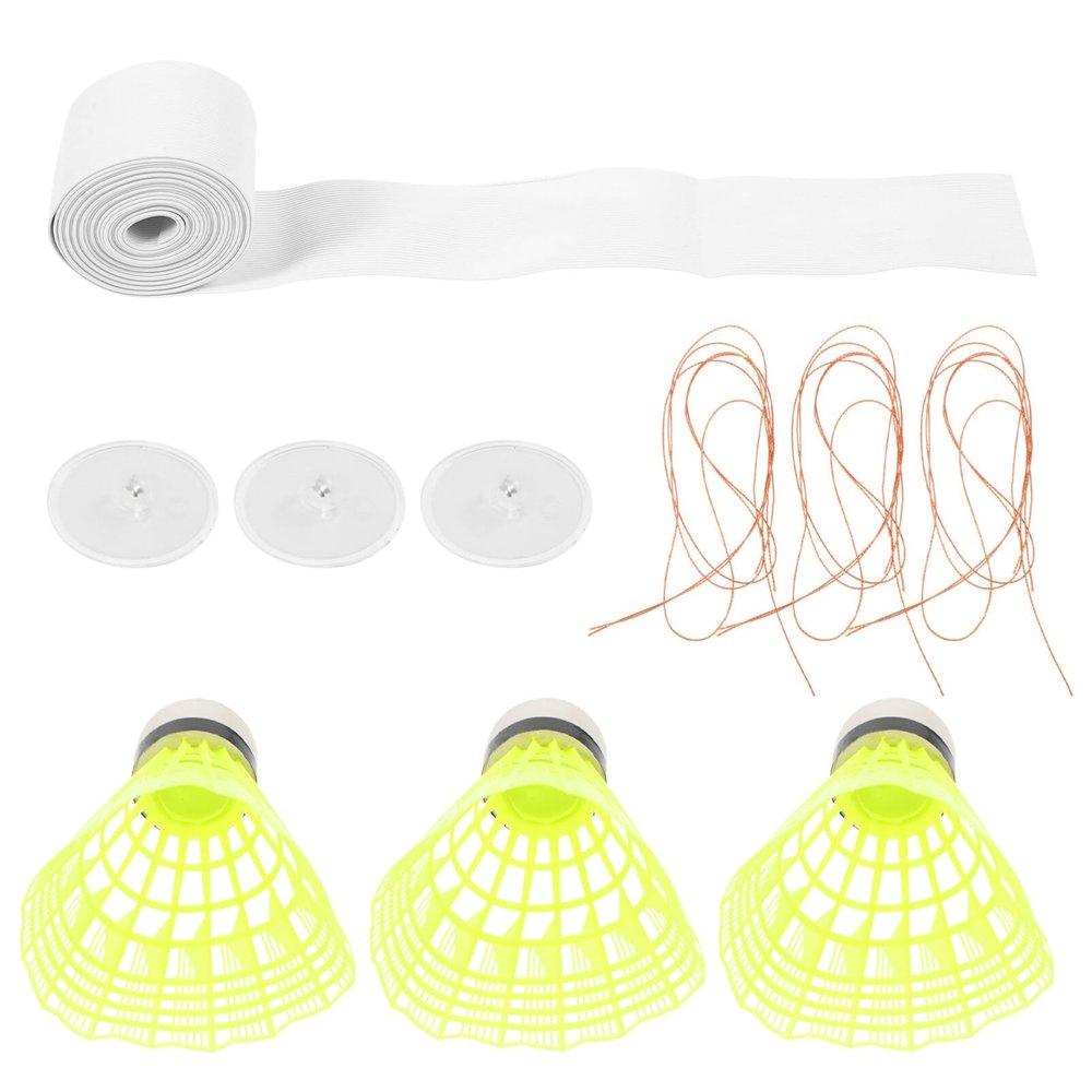 Sosoport 1set Badminton Rebound Trainer Portable Design for Indoor and Outdoor Practice for Team Training Sessions and Skill Development Boys and Girls and Adults