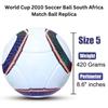 NineFit Basics 2Pcs 2010 World Cup Soccer Ball South Africa Famous Match Ball Replica, Soccer Ball Size 5, 2010 World Cup Ball is Made from Premium Rexine for a Great Football Game Experience view 2