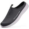 DimaiGlobal Mens Slippers with Arch Support Casual Mules Clog Open Back Shoes Comfort Slip-On Walking Loafer Indoor Outdoor House Shoes Grey view 1