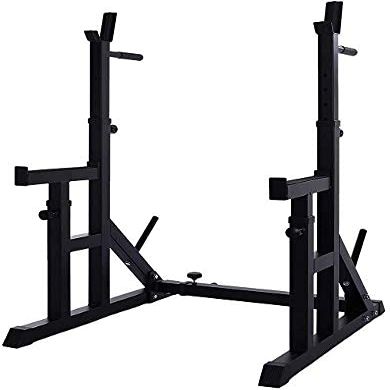 Multifunctional dumbbell bench fitness Multi-Function Barbell Rack, Dip Stand Barbell Stand Weight Lifting Rack Home Gym Fitness Adjustable Squat Rack Weight Lifting Bench Press Dipping