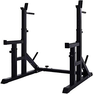 Multifunctional dumbbell bench fitness Multi-Function Barbell Rack, Dip Stand Barbell Stand Weight Lifting Rack Home Gym Fitness Adjustable Squat Rack Weight Lifting Bench Press Dipping