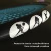 MUNEFE Racket s Protector, Racket s Protector, Replacement Frame Sticker uard for Tennis Rackets(Black) view 4