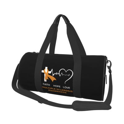 ARESU Multiple Sclerosis Awareness Duffel Bag Gym Bag Sports Bags Foldable Travel Bag Multipurpose Backpack