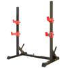 Adjustable Squat Rack Stand - Fitness Barbell Rack Bench Press Lifting Heavy Metal Support Frame Max Load 200Kg Home Gym Strength Training Stand, Black+Red view 1