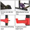 Adjustable Squat Rack Stand - Fitness Barbell Rack Bench Press Lifting Heavy Metal Support Frame Max Load 200Kg Home Gym Strength Training Stand, Black+Red view 4