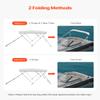 VEVOR 3 Bow Boat Bimini Tops, 600D Polyester Canopy with Aluminum Alloy Frame, Waterproof & Sun Shade Boat Awning Canopy with Storage Bag, 2 Support Poles, 4 Straps, 6'Lx(54"-60") Wx46 H, Light Grey view 4