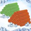 Hosuly 30 Pack Cooling Towels, 40"x12" Ice Breathable Chilly Sweat Rag Microfiber Workout Rags for Gym Towels for Neck and Face for Yoga Golf Sport Running(Light Green, Orange) view 1