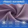 Hosuly 30 Pack Cooling Towels, 40"x12" Ice Breathable Chilly Sweat Rag Microfiber Workout Rags for Gym Towels for Neck and Face for Yoga Golf Sport Running(Pink) view 2