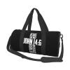 ARESU Christian Bible Verse Jesus The Way John 14-6 Duffel Bag Gym Bag Sports Bags Foldable Travel Bag Multipurpose Backpack, Black view 1
