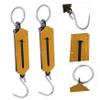 Yardwe 4pcs Portable Hook Scale Handheld Spring Weight Scale for Luggage and Fishing Dual Measurement Weighing Hook view 2