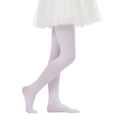Paralinda Girls Semi-Opaque Tights 50 Den (11-13, White)