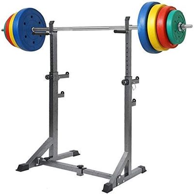Home Abdominal Dumbbell Bench Multi-Function Barbell Rack Dip Stand, Adjustable Barbell Stand Weight Lifting Rack, Gym Family Fitness Squat Rack Strength Training Workout Dipping Statio