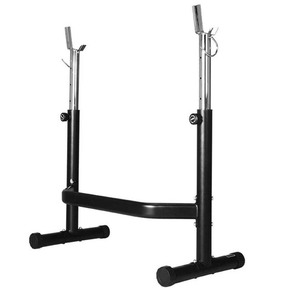 Dumbbell Squat Racks Adjustable Barbell Rack Free-Weight Racks Squat Rack Stands,Adjustable Squat Barbell Bar Power Stand Weight Bench Weight Lifting Bed Free-Press Bench Home Gym Equip