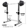 Squat Rack Stand Barbell Free Press Bench Home Gym Bench Squat Rack Stands Barbell Rack Stand Adjustable with Shelf Dip Stand for Weights Free Standing Bench Press Rack for Bodybuilding view 2