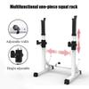 Squat Rack Stand Barbell Free Press Bench Home Gym Bench Squat Rack Stands Barbell Rack Stand Adjustable with Shelf Dip Stand for Weights Free Standing Bench Press Rack for Bodybuilding view 3