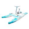OTELETE Water Bikes 2.0 Inflatable Water Bikes for Lake Inflatable Floating Water Bicycle Enjoy Fun Water Sports(Blue White+Mat) view 1
