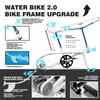 OTELETE Water Bikes 2.0 Inflatable Water Bikes for Lake Inflatable Floating Water Bicycle Enjoy Fun Water Sports(Blue White+Mat) view 3