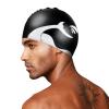 Adult Silicone Swimming Cap Men Women Swim Cap Large Waterproof Swim Cap Youth Elastic Swim Bathing Cap for Long Short Hair Teardrop Swimming Beach Cap Cover Ears Non-Slip Hair Dry Sport Swim Cap view 1