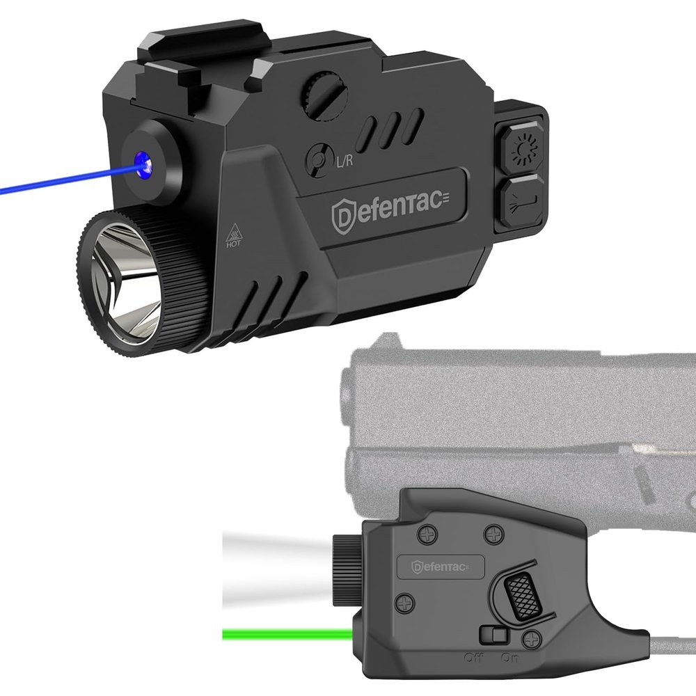 350lm Combo is Solely Compatible with Glock 42/43/43X/48 Without Rail or MOS, Bundle with 680lm Blue