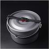 Nonstick Kitchen Cookware Set Cooking Pot Pans Set Lightweight Camping Cookware Camping Cookware Outdoor Portable Cooker Large Single Pot Large Hanging Pot 8L, Luxury Kitchenware Set view 2