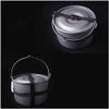 Nonstick Kitchen Cookware Set Cooking Pot Pans Set Lightweight Camping Cookware Camping Cookware Outdoor Portable Cooker Large Single Pot Large Hanging Pot 8L, Luxury Kitchenware Set view 3