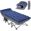 Slsy Oversized XXL Folding Camping Cot for Adults with Pad, Padded Portable Sleeping Cots, Camp Bed with Carry Bag for Outdoor Travel, Beach, Hiking view 1