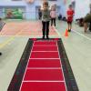 SAYOBO Long Jump Mat Carpeted Long Jump Mat Tester, Indoor Outdoor Jump Trainer for Yoga, Pilates and Fitness, Quiet Physical Training Pad, Jumping Rope Test Mat (Color : 2.6ftx11.5ft) view 1