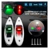 Stern Light Boat Anchor Light 2pcs Navigation Light Stainless Steel 12V LED Bow Navigation Light Sailing Signal Light for Marine for Boat Yacht Warning Lights Industry Leading Optical Design view 2