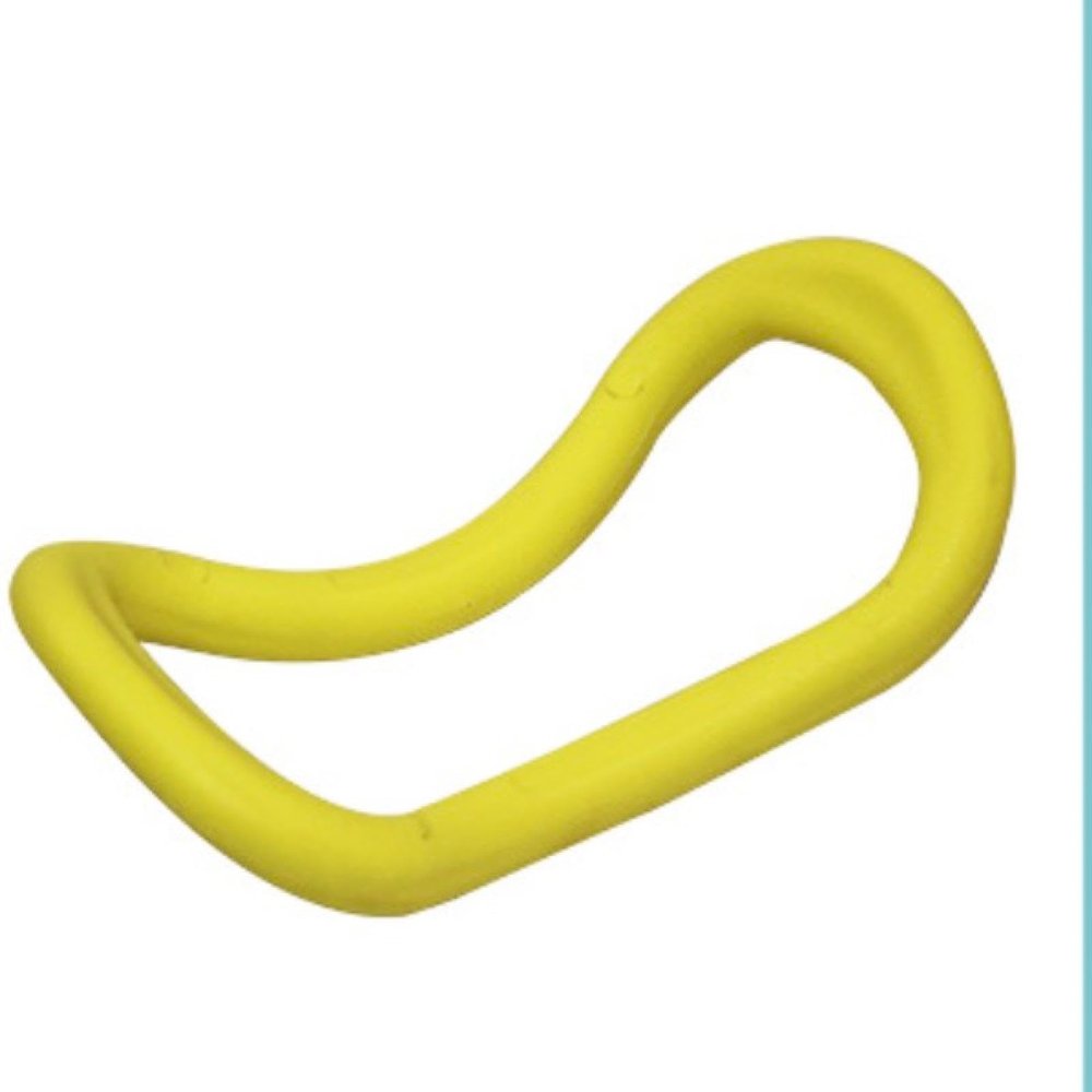 AKARSU Multi-Color TPE Soft Yoga Ring Open Back Ring Multi-Function Ring Yoga Ring Yoga Products Fitness Health Bodybuilding Stretch, Yellow
