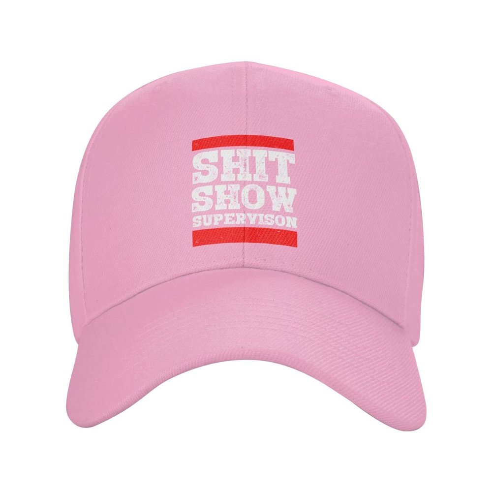Peiyeety Shit Show Supervisor Hat Women Baseball Hats Graphic Caps Pink