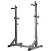 Folding Dumbbell Bench Fitness Barbell Rack - 660LBS Max Load Adjustable Squat Stand Dipping Station Gym Weight Lifting Bench Press Stand, Home Gym Fitness Squat Rack Dip Stand, Height view 3