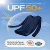IUGA Rash Guard for Women UPF 50+ SPF UV Protection Long Sleeve Workout Tops with Pockets Dry Fit Hiking Swim Shirt Midnight Blue view 4