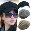 Men Summer Beret Hats Newsboy Cap Gatsby Baker Boy Hat Flat Caps Tweed Adjustable Peaky Herringbone Cloth Cap Hat (Grey, One Size) view 3