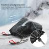 Trailerable Snowmobile Cover, Heavy Duty Waterproof Fabric, Snow Machine Cover with Tested Water Resistance, Snowmobile Storage Cover (Color : Black, Size : 115" L x51 W x48 H) view 4