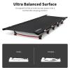 Naturehike Ultralight Camping Cot, Easy to Assemble Folding Tent Cot, Compact & Protable Camping Bed for Camping, Mountaineering, & Hiking, Supports 330lbs with Carry Bag, GreenWild Dark Black view 3