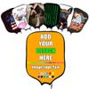 Custom Rackets Cover, Customized Pickleballs Paddle Protective Covers with Your Image Logo Name, Holder Fits Most Paddles, Orange view 1