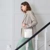 befen White Small Genuine Leather Crossbody Bags Purses for Women Multi Pocket Cross Body Handbags with Adjustable Shoulder Strap view 2